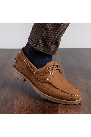 Amalfi Leather Derby - Bronze-Dellamoda