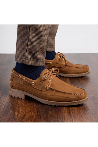 Amalfi Leather Derby - Bronze-Dellamoda