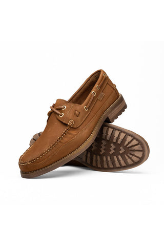 Amalfi Leather Derby - Bronze-Dellamoda