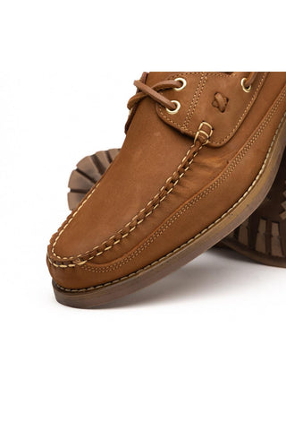 Amalfi Leather Derby - Bronze-Dellamoda