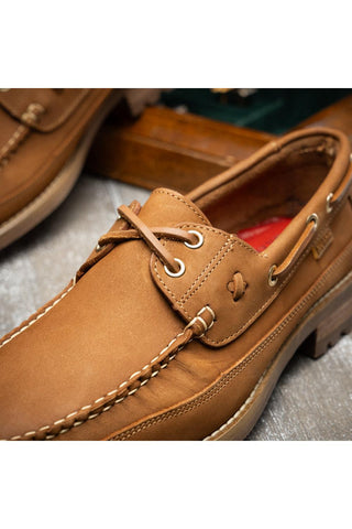 Amalfi Leather Derby - Bronze-Dellamoda