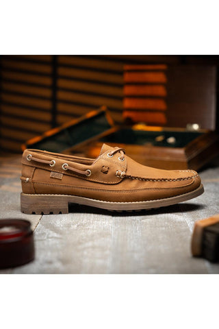 Amalfi Leather Derby - Bronze-Dellamoda