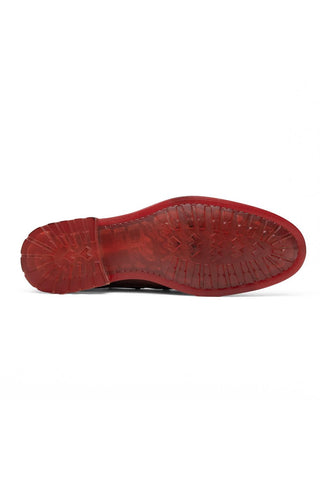Amalfi Leather Derby - Wine-Dellamoda