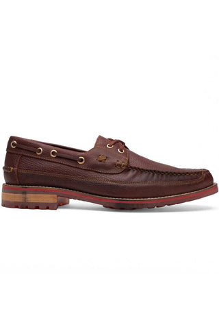 Amalfi Leather Derby - Wine-Dellamoda