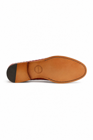 Ambrogio 21101 Woven Leather Penny Loafer