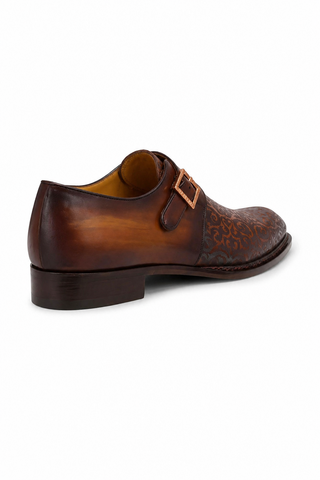 Ambrogio 21296 Leather Single Monk-Strap