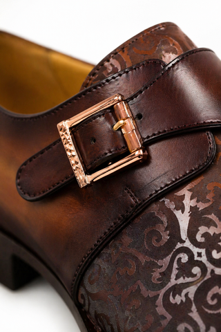 Ambrogio 21296 Leather Single Monk-Strap