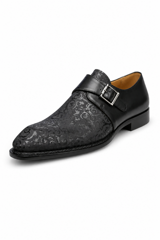 Ambrogio 21296 Leather Single Monk-Strap