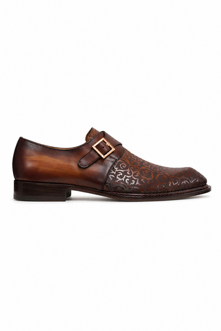 Ambrogio 21296 Leather Single Monk-Strap
