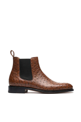 Ambrogio Anthony Ostrich Chelsea Boot