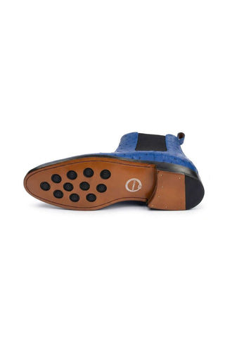 Ambrogio Anthony Ostrich Skin Chelsea Boot
