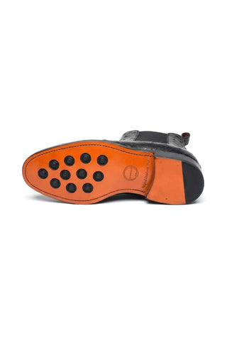 Ambrogio Anthony Ostrich Skin Chelsea Boot-AmbrogioShoes