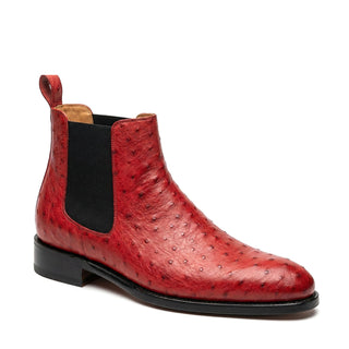 Ambrogio Anthony Ostrich Skin Chelsea Boot-AmbrogioShoes