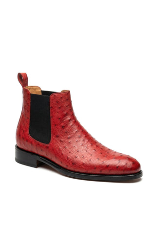 Ambrogio Anthony Ostrich Skin Chelsea Boot-AmbrogioShoes