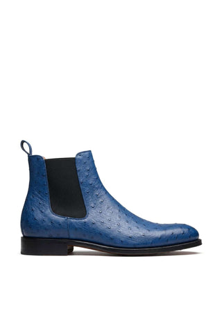 Ambrogio Anthony Ostrich Skin Chelsea Boot