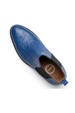 Ambrogio Anthony Ostrich Skin Chelsea Boot