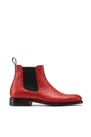 Ambrogio Anthony Ostrich Skin Chelsea Boot-AmbrogioShoes