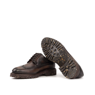 Ambrogio Bespoke Brown Leather Derby Oxfords (AMB2558)