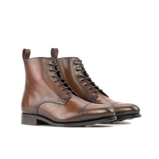 Ambrogio Bespoke Brown Leather Jumper Boots (AMB2407)