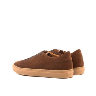Ambrogio Bespoke Brown Suede Trainer Sneakers (AMB2529)