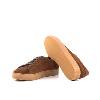 Ambrogio Bespoke Brown Suede Trainer Sneakers (AMB2529)
