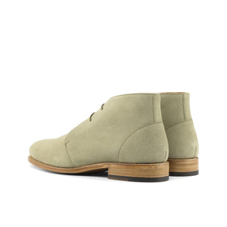 Ambrogio Bespoke Custom Men's Shoes Sand Suede Leather Flex Chukka Boots (AMB2198)-AmbrogioShoes