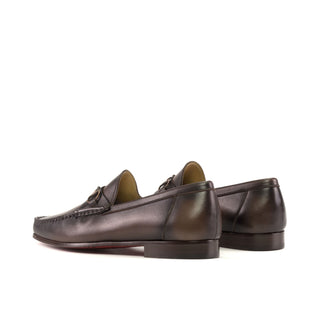 Ambrogio Bespoke Dark Brown Nappa Moccasin Loafers (AMB2550)