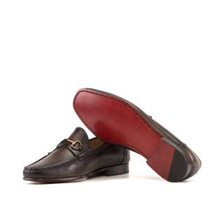 Ambrogio Bespoke Dark Brown Nappa Moccasin Loafers (AMB2550)
