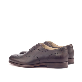 Ambrogio 3114 Bespoke Men's Shoes Brown Full Grain Leather Dress Oxfords (AMB1299)-AmbrogioShoes