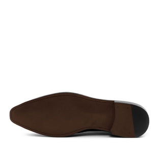 Ambrogio 1855 Bespoke Custom Men's Shoes Dark Brown Calf-Skin Leather Longwing Blucher Oxfords (AMB1510)-AmbrogioShoes