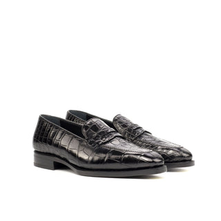 Ambrogio 2354 Bespoke Custom Men's Shoes Gray Patina Leather Oxfords (AMB1742)-AmbrogioShoes