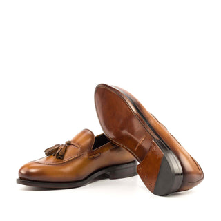 Ambrogio Bespoke Men's Shoes Olive & Cream Crocodile Print Leather Trainer Sneakers (AMB2270)-AmbrogioShoes