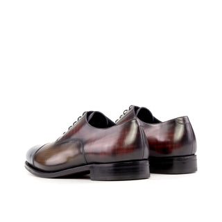 Ambrogio Bespoke Multi-Color Patina Leather Lace-Up Oxfords (AMB2280)