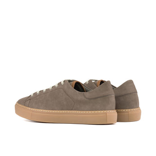 Ambrogio Bespoke Taupe Vegan Suede Casual Trainer Sneakers (AMB2560)