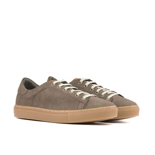 Ambrogio Bespoke Taupe Vegan Suede Casual Trainer Sneakers (AMB2560)