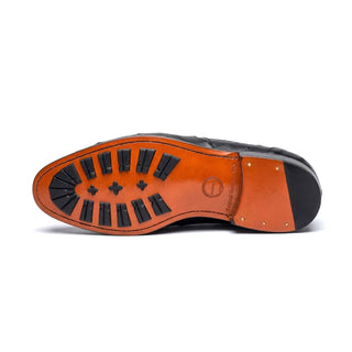 Ambrogio Cesare Ostrich Skin Penny Loafer-AmbrogioShoes