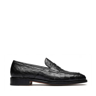 Ambrogio Cesare Ostrich Skin Penny Loafer-AmbrogioShoes