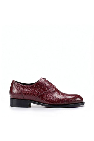 Ambrogio "Cyrus" Wholecut Alligator Skin Oxfords-AmbrogioShoes