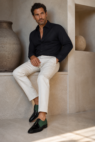 Ambrogio Dante 2 Suede & Patent Derby