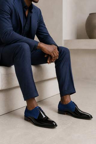 Ambrogio Dante 2 Suede & Patent Derby Suede