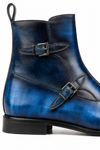 Ambrogio Firenze Patina Double Monk Boot