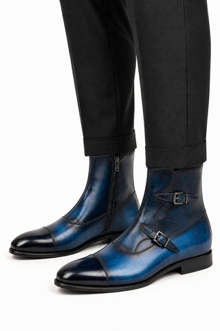 Ambrogio Firenze Patina Double Monk Boot