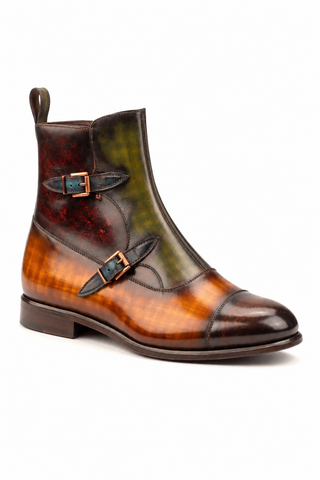 Ambrogio Firenze Patina Double Monk Boot