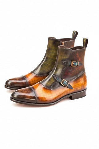 Ambrogio Firenze Patina Double Monk Boot