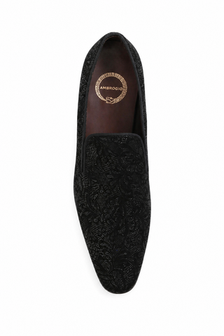 Ambrogio Glass Suede Slip-On Formal Dress Loafers (AMZ1021)