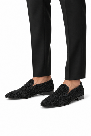 Ambrogio Glass Suede Slip-On Formal Dress Loafers (AMZ1021)