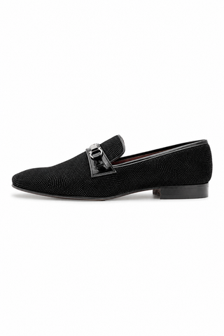 Ambrogio Glass Suede Slip-On Horsebit Loafers (AMZ1020)