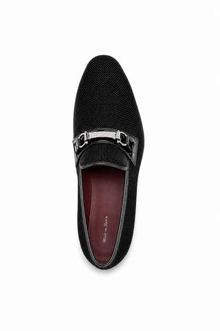 Ambrogio Glass Suede Slip-On Horsebit Loafers (AMZ1020)