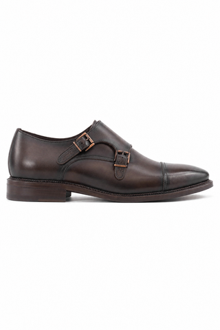 Ambrogio Leather Double Mon-Strap