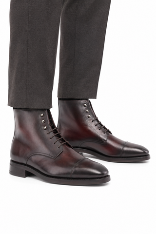 Ambrogio Leather Jumper Boots